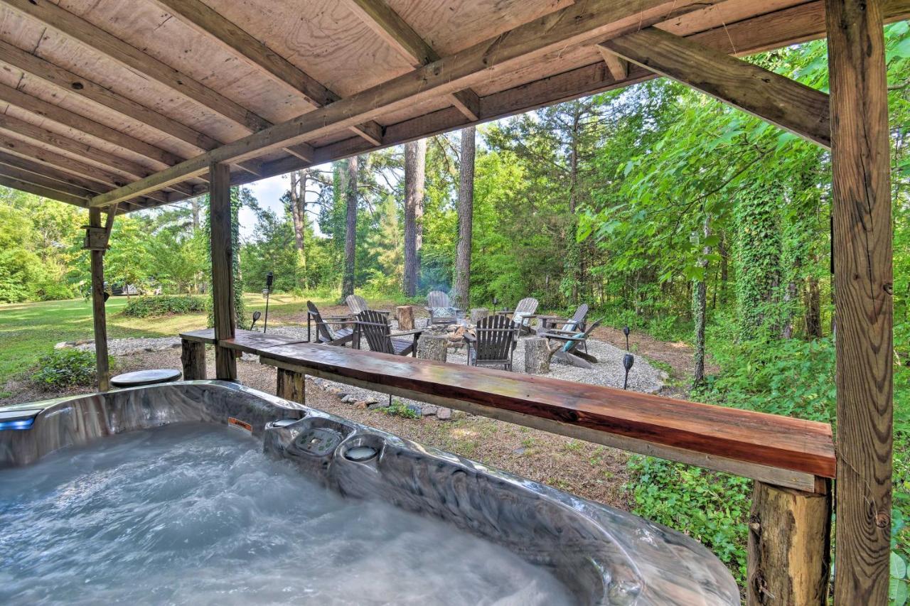 Luxury Pearcy Cabin With 5 Private Acres And Hot Tub! Exteriör bild